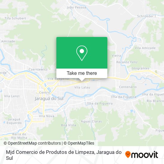 Mapa Mjd Comercio de Produtos de Limpeza