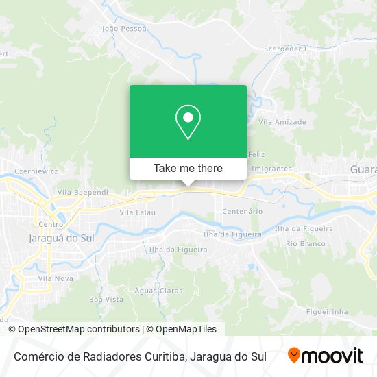 Mapa Comércio de Radiadores Curitiba