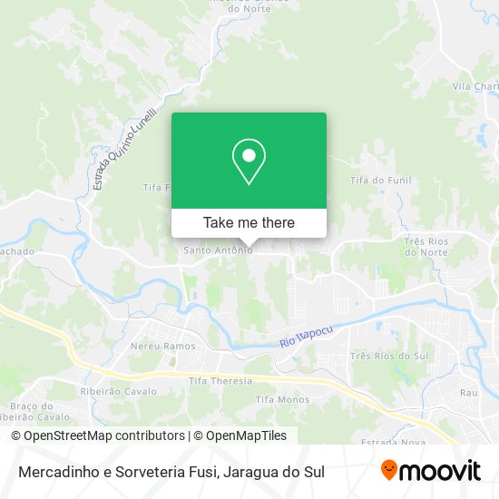 Mapa Mercadinho e Sorveteria Fusi