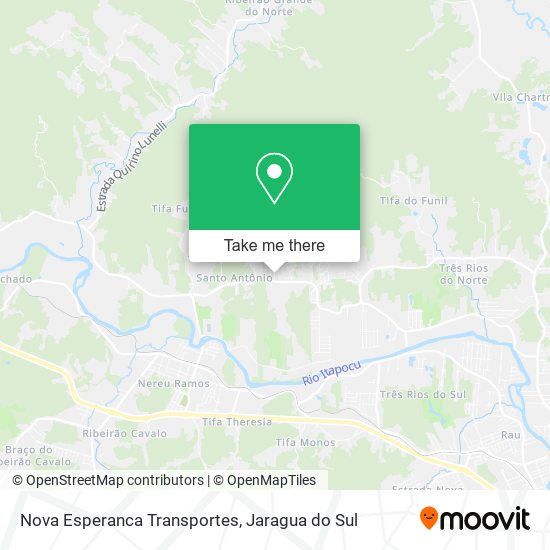 Mapa Nova Esperanca Transportes