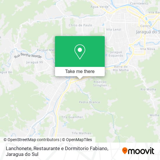 Mapa Lanchonete, Restaurante e Dormitorio Fabiano