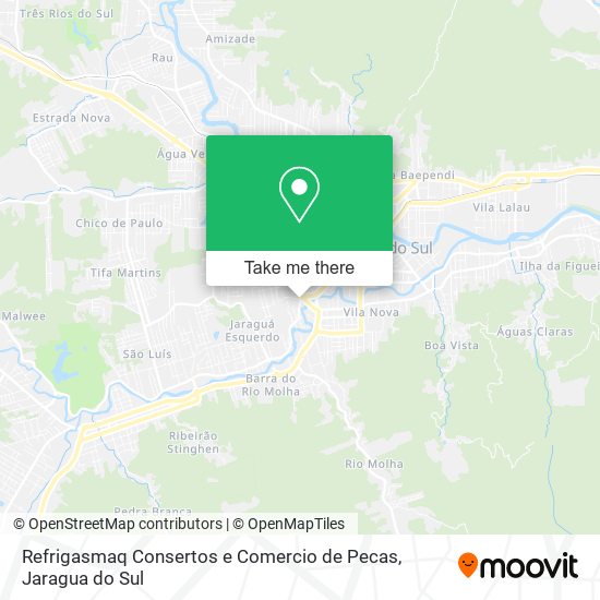 Refrigasmaq Consertos e Comercio de Pecas map