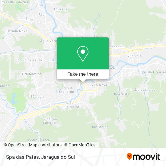 Spa das Patas map