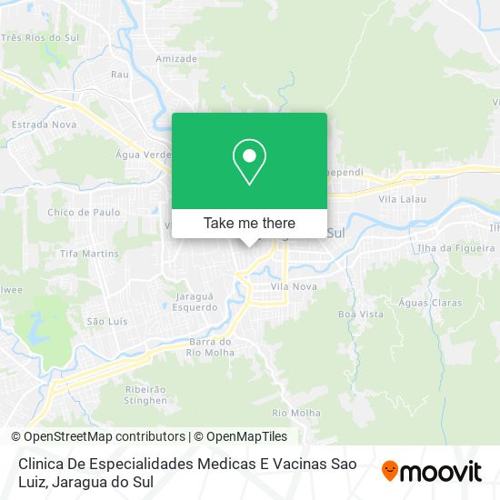 Clinica De Especialidades Medicas E Vacinas Sao Luiz map