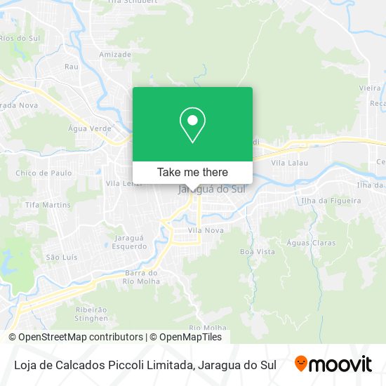 Mapa Loja de Calcados Piccoli Limitada