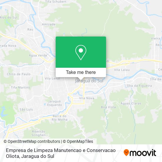 Mapa Empresa de Limpeza Manutencao e Conservacao Oliota