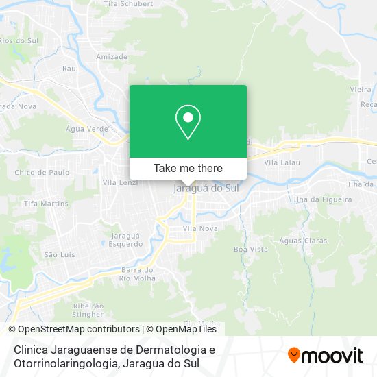 Clinica Jaraguaense de Dermatologia e Otorrinolaringologia map