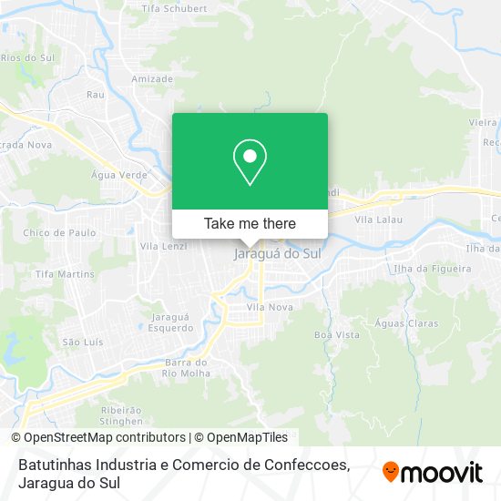 Batutinhas Industria e Comercio de Confeccoes map