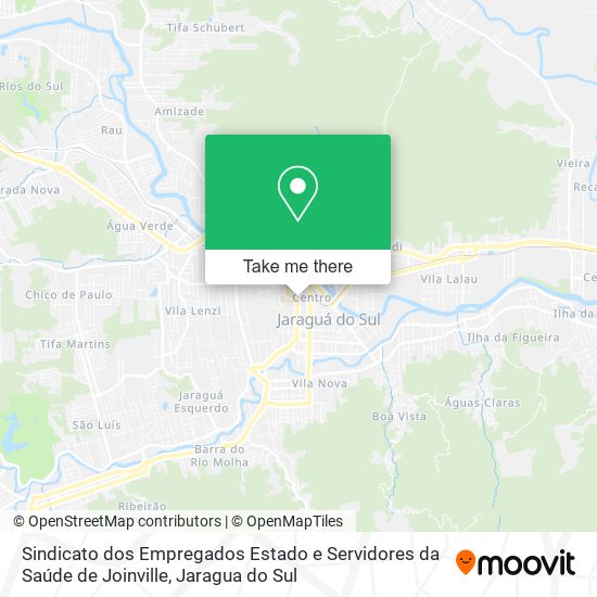 Mapa Sindicato dos Empregados Estado e Servidores da Saúde de Joinville