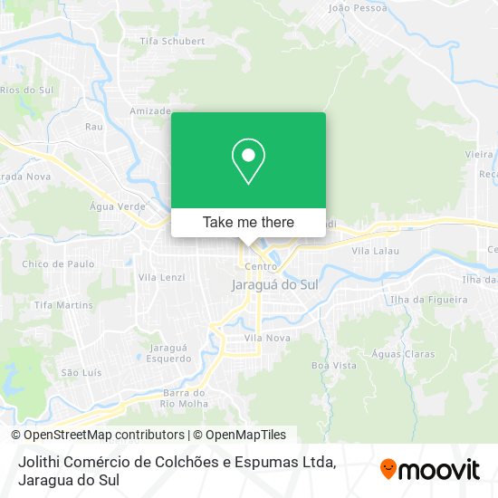 Mapa Jolithi Comércio de Colchões e Espumas Ltda
