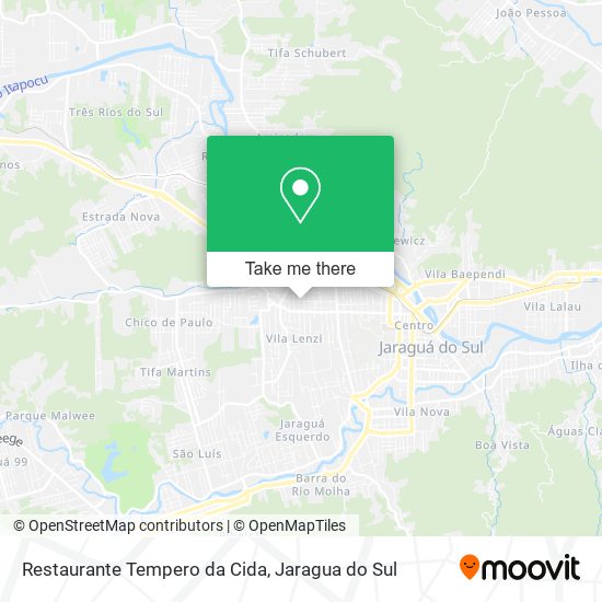 Restaurante Tempero da Cida map