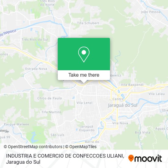 Mapa INDUSTRIA E COMERCIO DE CONFECCOES ULIANI