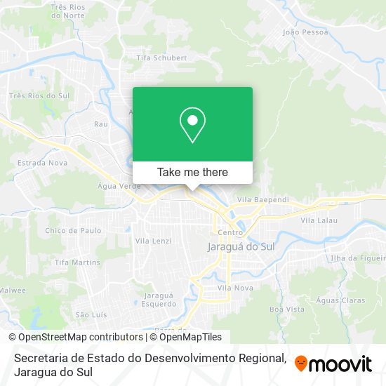 Secretaria de Estado do Desenvolvimento Regional map