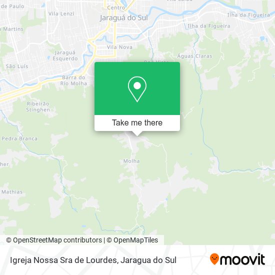 Mapa Igreja Nossa Sra de Lourdes