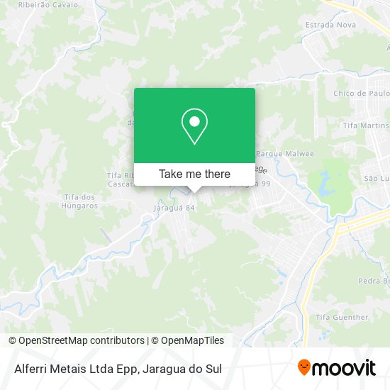 Mapa Alferri Metais Ltda Epp