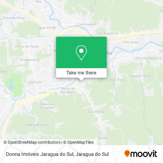 Donna Imóveis Jaragua do Sul map