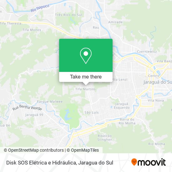 Mapa Disk SOS Elétrica e Hidráulica