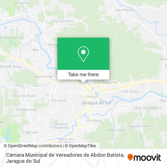 Câmara Municipal de Vereadores de Abdon Batista map