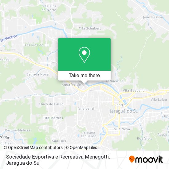 Mapa Sociedade Esportiva e Recreativa Menegotti