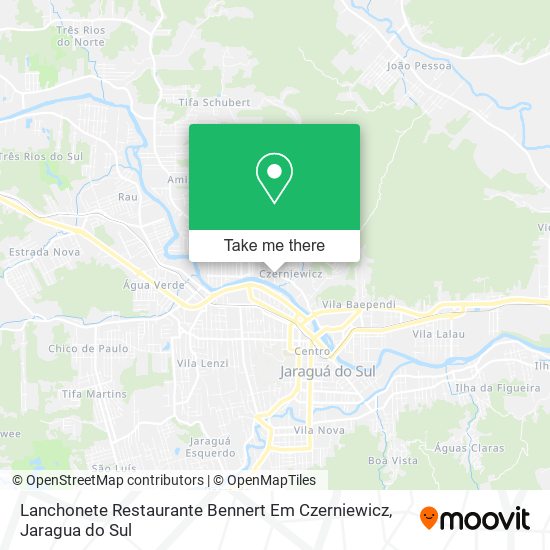 Mapa Lanchonete Restaurante Bennert Em Czerniewicz