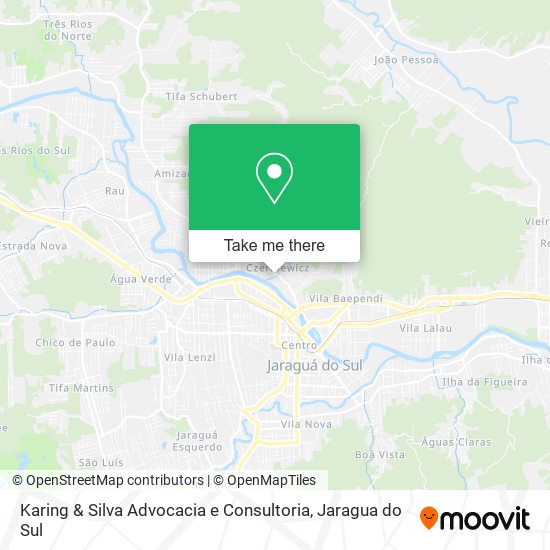 Mapa Karing & Silva Advocacia e Consultoria