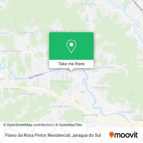 Mapa Flavio da Rosa Pintor Residencial