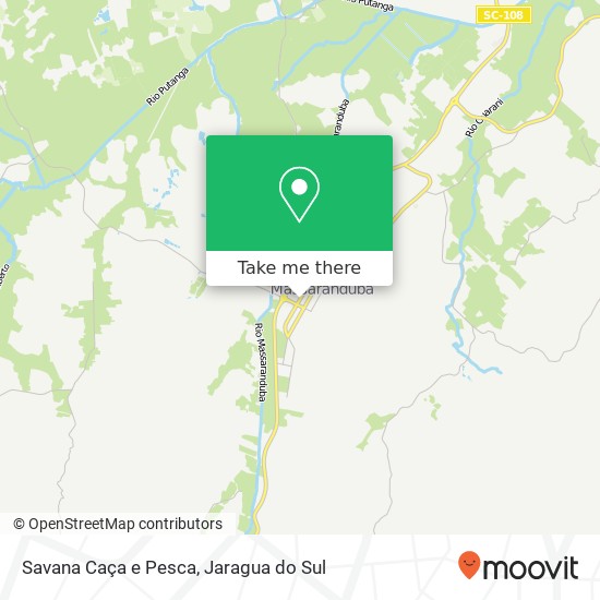 Mapa Savana Caça e Pesca