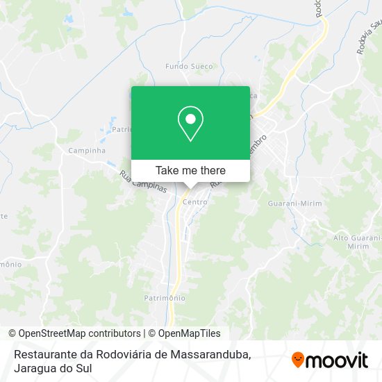 Mapa Restaurante da Rodoviária de Massaranduba