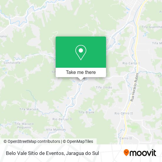 Belo Vale Sítio de Eventos map