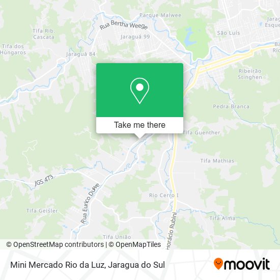 Mapa Mini Mercado Rio da Luz