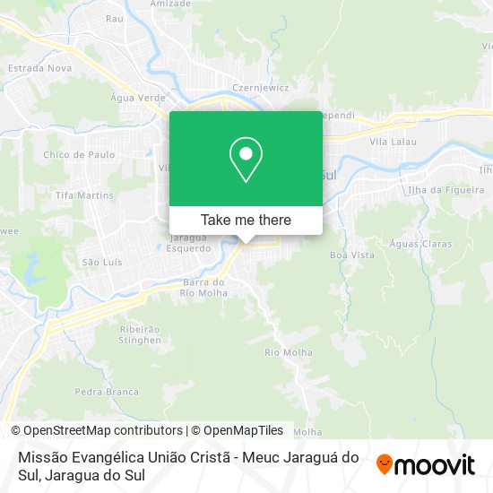 Missão Evangélica União Cristã - Meuc Jaraguá do Sul map