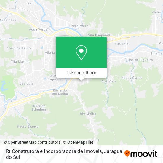 Mapa Rt Construtora e Incorporadora de Imoveis