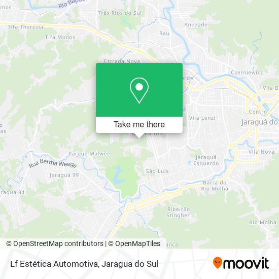 Lf Estética Automotiva map