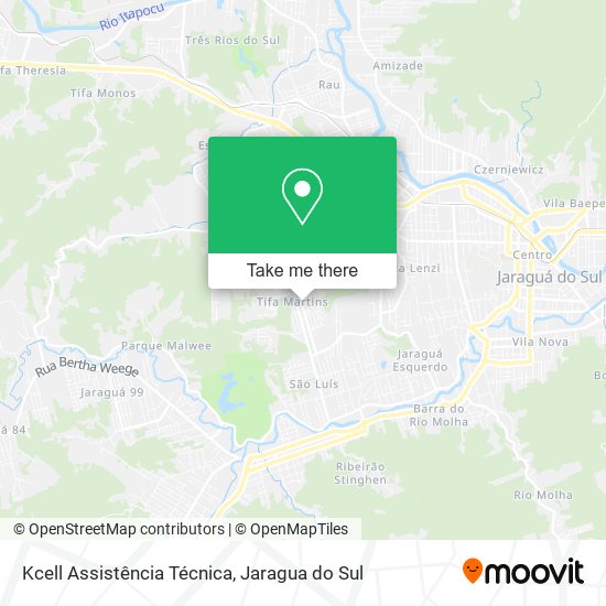 Mapa Kcell Assistência Técnica