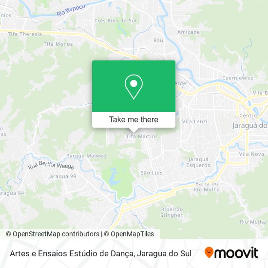 Artes e Ensaios Estúdio de Dança map