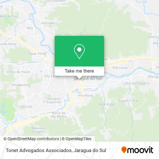 Tonet Advogados Associados map