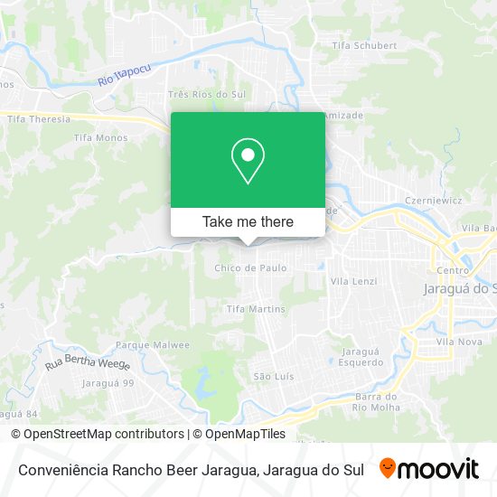 Conveniência Rancho Beer Jaragua map