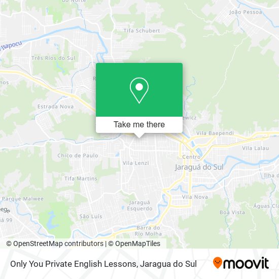 Only You Private English Lessons map