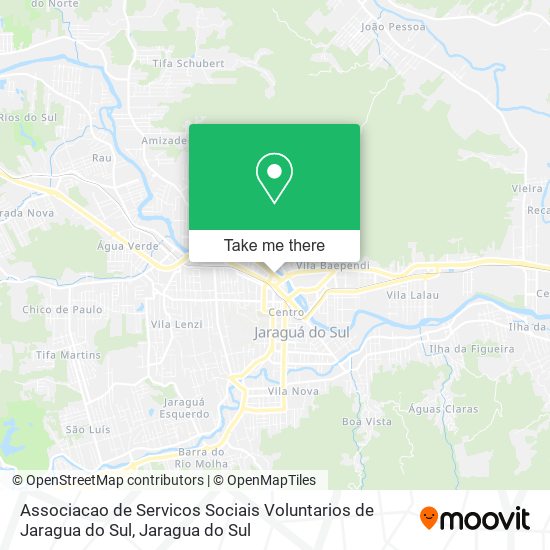 Associacao de Servicos Sociais Voluntarios de Jaragua do Sul map