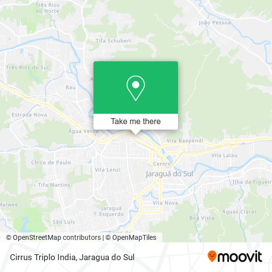 Mapa Cirrus Triplo India