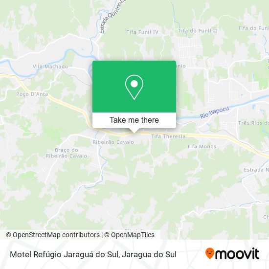 Mapa Motel Refúgio Jaraguá do Sul