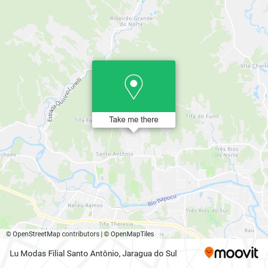 Mapa Lu Modas Filial Santo Antônio
