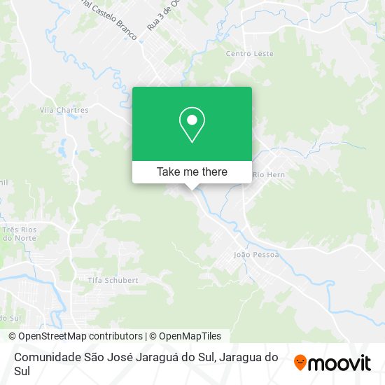 Mapa Comunidade São José Jaraguá do Sul