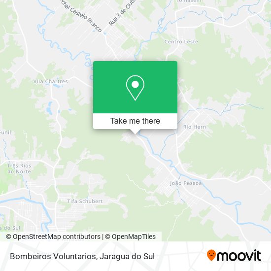 Mapa Bombeiros Voluntarios