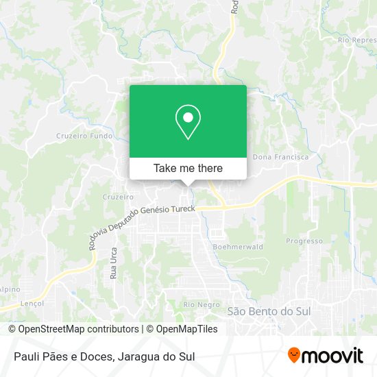 How to get to Pauli Pães e Doces in Jaragua do Sul by bus?