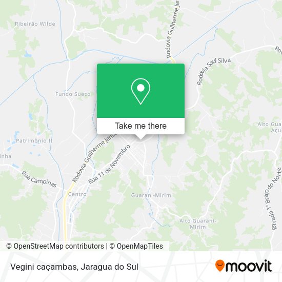 Vegini caçambas map