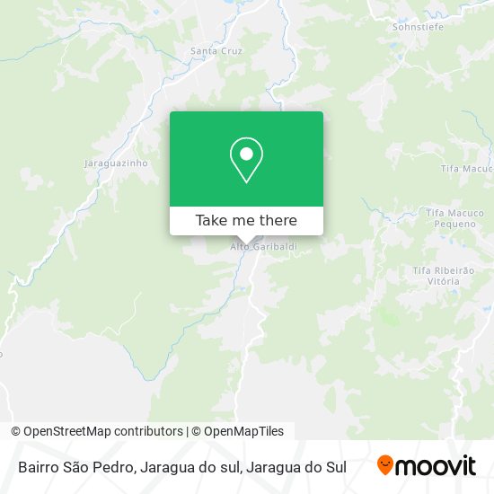 Bairro São Pedro, Jaragua do sul map