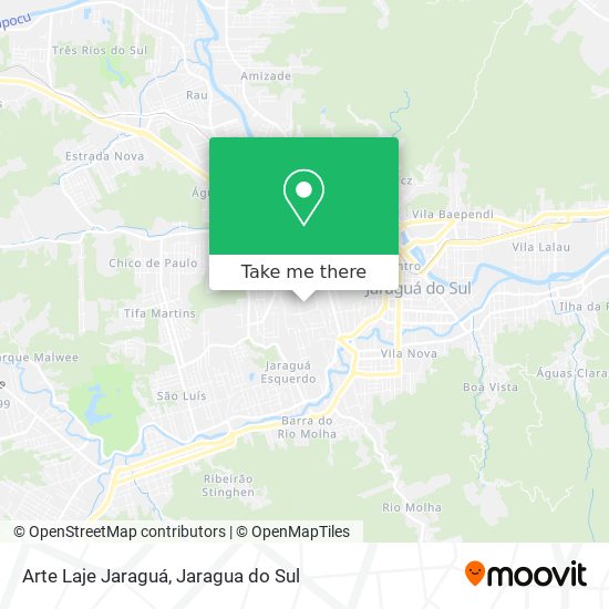 Arte Laje Jaraguá map