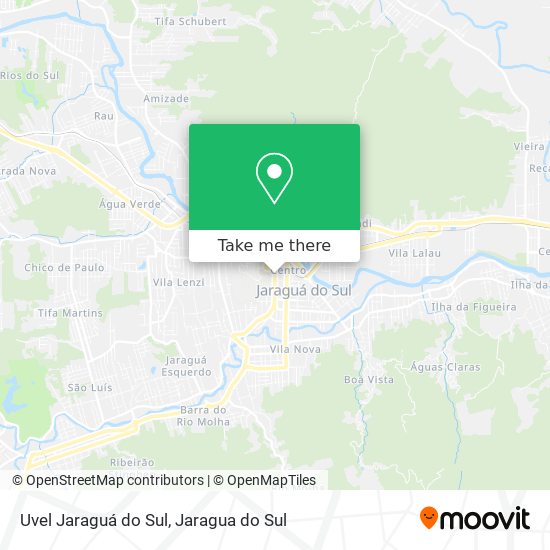 Uvel Jaraguá do Sul map