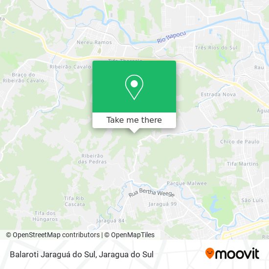 Balaroti Jaraguá do Sul map